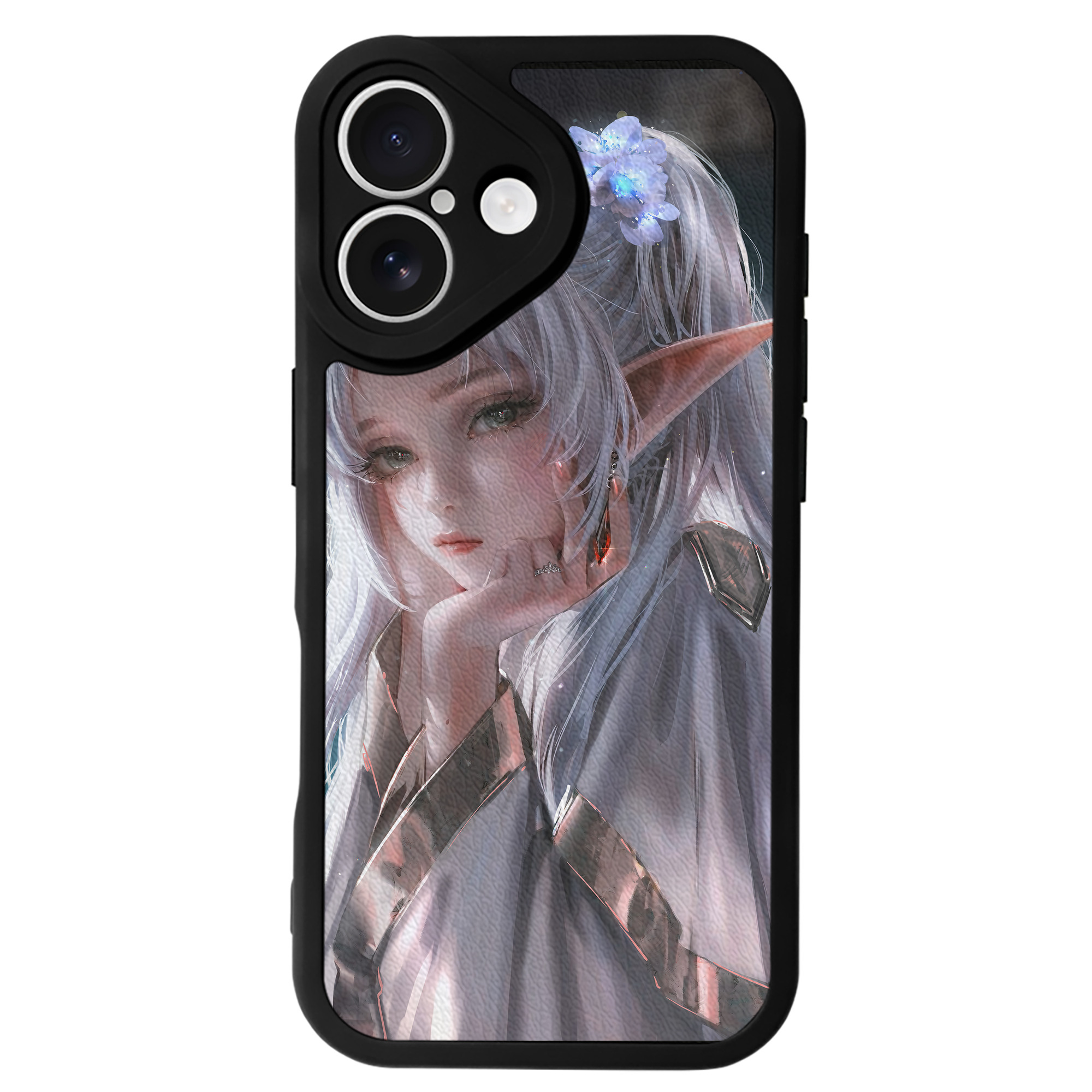 （画像用） 葬送のフリーレン Frieren 【iPhone 16シリーズ対応】シリコンスマホケース（レザー調） 材質：シリコン